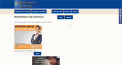 Desktop Screenshot of manchestercity-rumours.co.uk